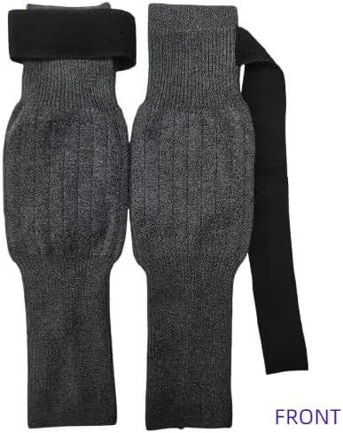 Winter Thermal Knee Warmers for Men & Women (Pair)– Soft Fleece-Lined Leg Warmers for Arthritis,  Cold Protection