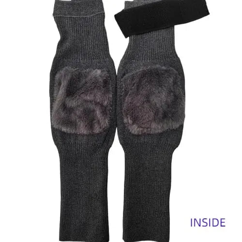 Winter Thermal Knee Warmers for Men & Women (Pair)– Soft Fleece-Lined Leg Warmers for Arthritis,  Cold Protection