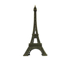 7-inch Eiffel Tower Statue Decor – Bronze Alloy Metal Paris Souvenir For Home, Office & Events