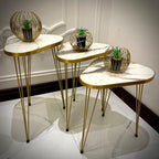 Modern Coffee Table – Nesting End Table & Side Table Set for Stylish Living