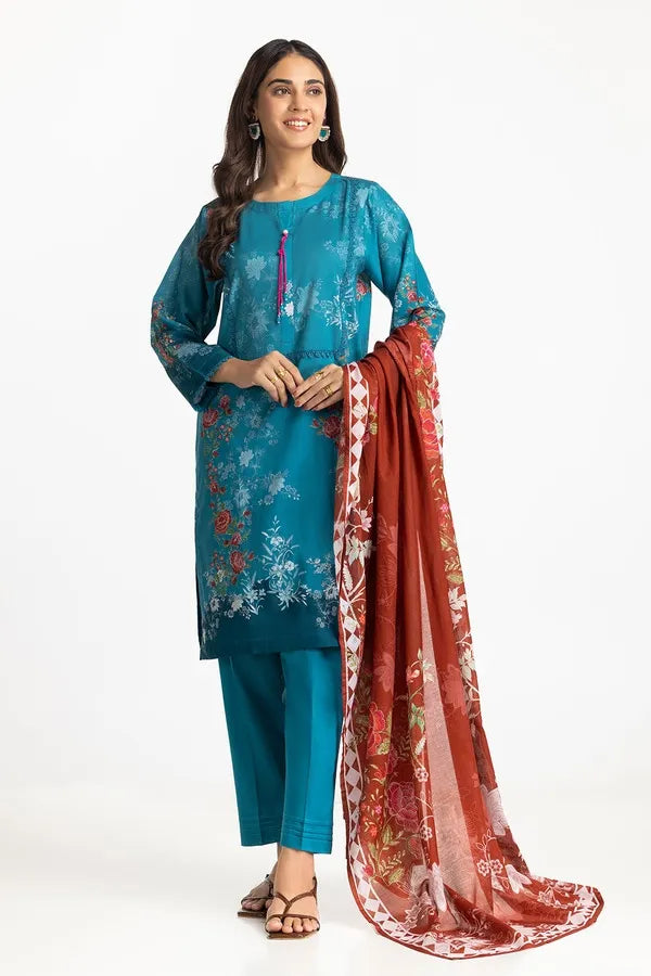 3 Piece Printed Lawn Suit