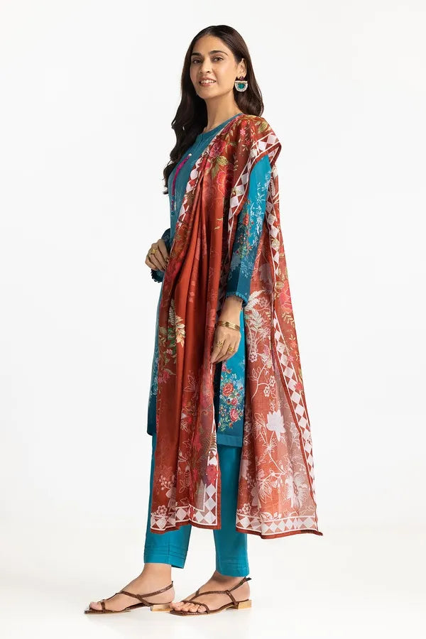 3 Piece Printed Lawn Suit
