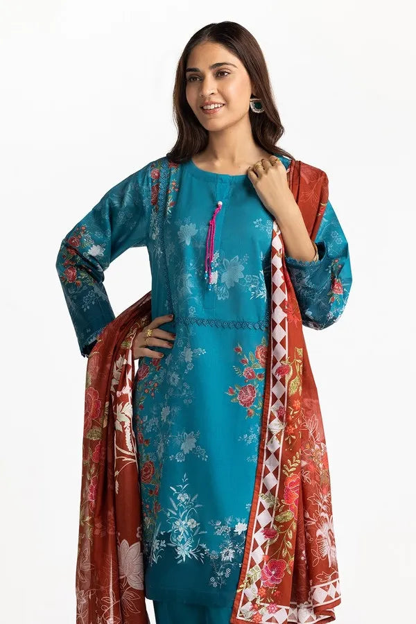 3 Piece Printed Lawn Suit
