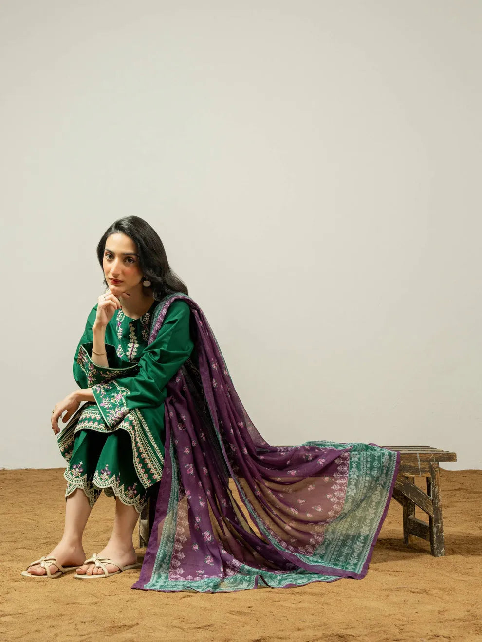 3 Piece Lawn Suit-Embroidered (Pret)